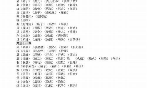 猜字组词_猜字组词100个